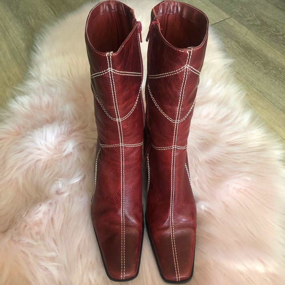 BP leather mid calf boots (worn once)